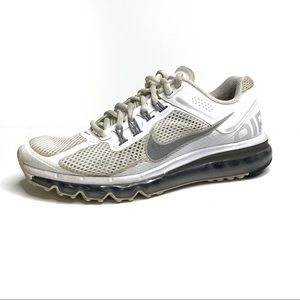 Nike Women's White and Gray Air Max Running Sneakers